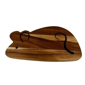Meritage Mouse Shaped Wooden Cutting Board Serving Platter